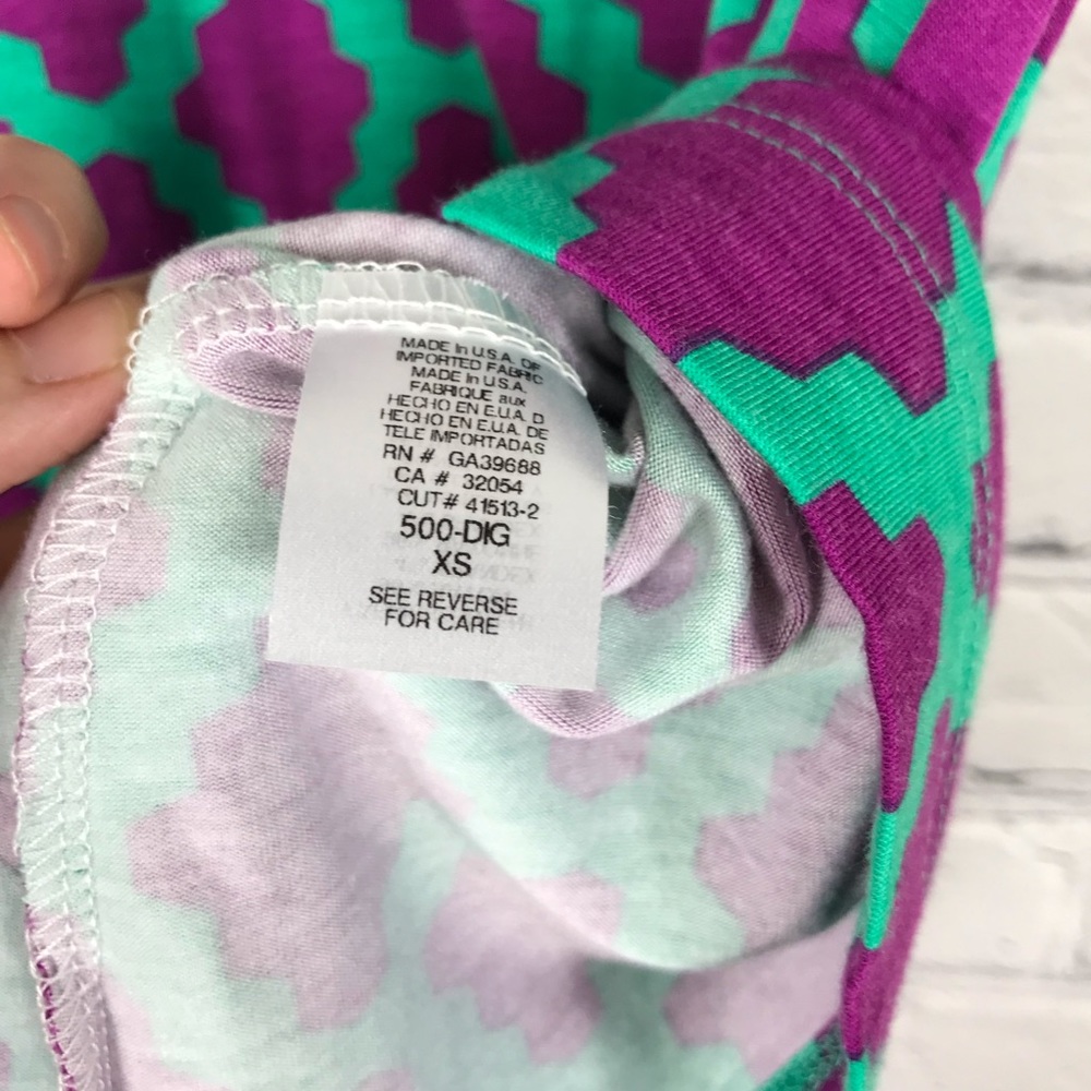 HourGlass Lilly Purple and Blue Tunic🌻 - Picture 4 of 4